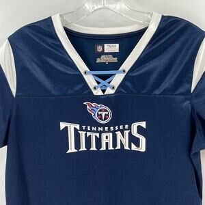 Tennessee Titans Women's Cut Short Sleeve Jersey Top - Medium